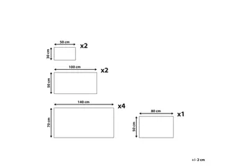 Handduk Atiu set om 9 Rosa - Rosa - Textil & mattor - Badrumstextil - Handdukar