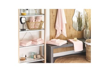 Handduk Atiu set om 9 Rosa - Rosa - Textil & mattor - Badrumstextil - Handdukar