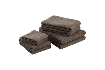 Handduk Basic Frotté - Brun - Textil & mattor - Badrumstextil