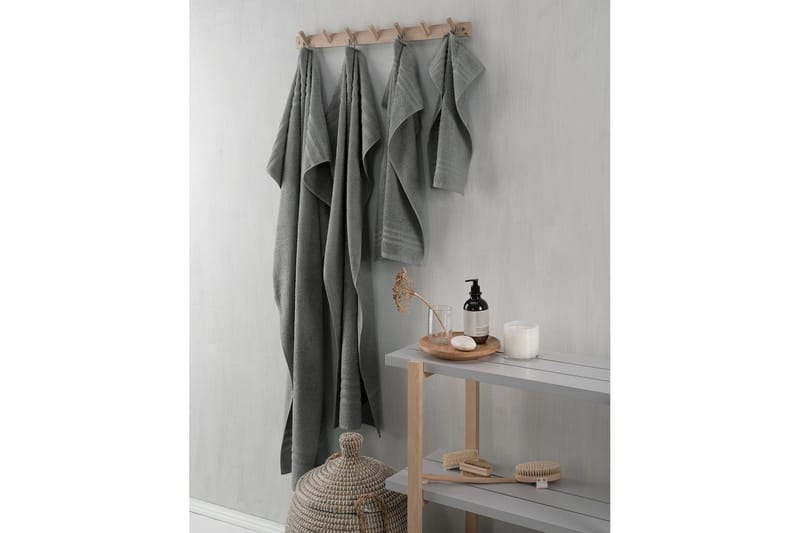 Handduk Basic Frotté - Grå - Textil & mattor - Badrumstextil