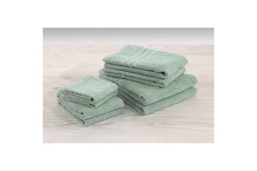 Handduk Basic Frotté - Grön - Textil & mattor - Badrumstextil