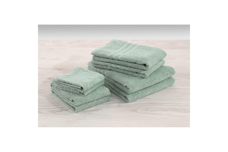 Handduk Basic Frotté - Grön - Textil & mattor - Badrumstextil