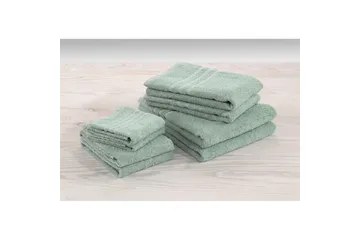 Handduk Basic Frotté - Grön - Textil & mattor - Badrumstextil