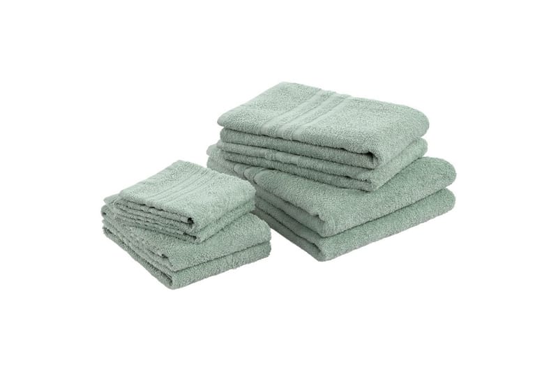 Handduk Basic Frotté - Grön - Textil & mattor - Badrumstextil