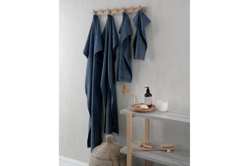 Handduk Basic Frotté - Marinblå - Textil & mattor - Badrumstextil