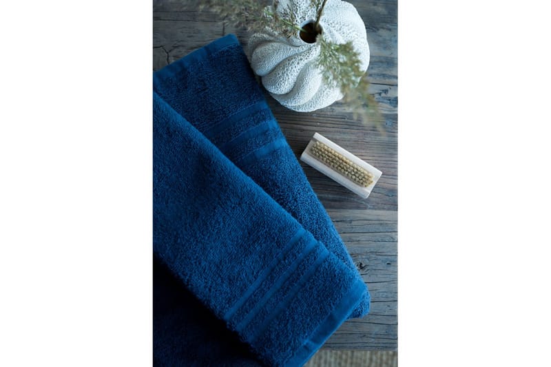 Handduk Basic Frotté - Marinblå - Textil & mattor - Badrumstextil