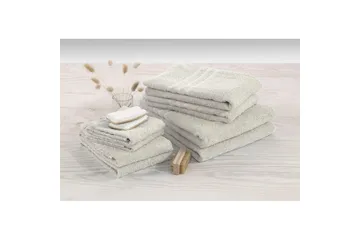 Handduk Basic Frotté - Sand - Textil & mattor - Badrumstextil