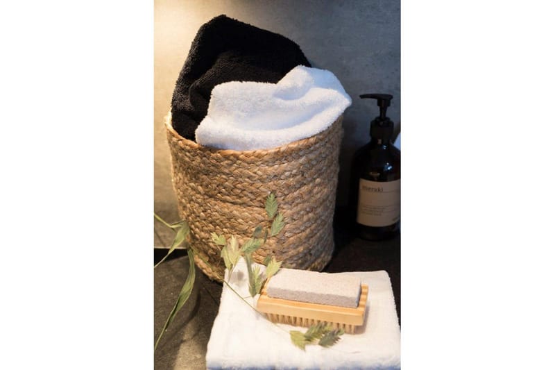 Handduk Basic Frotté - Vit - Textil & mattor - Badrumstextil