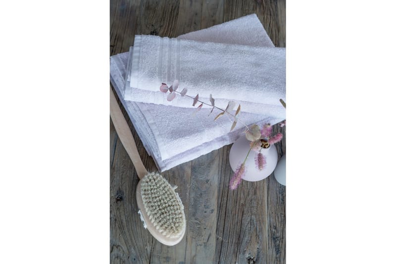 Handduk Basic Frotté - Vit - Textil & mattor - Badrumstextil