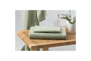 Handduk Enzo 50 x 70 cm - Grön - Textil & mattor - Badrumstextil