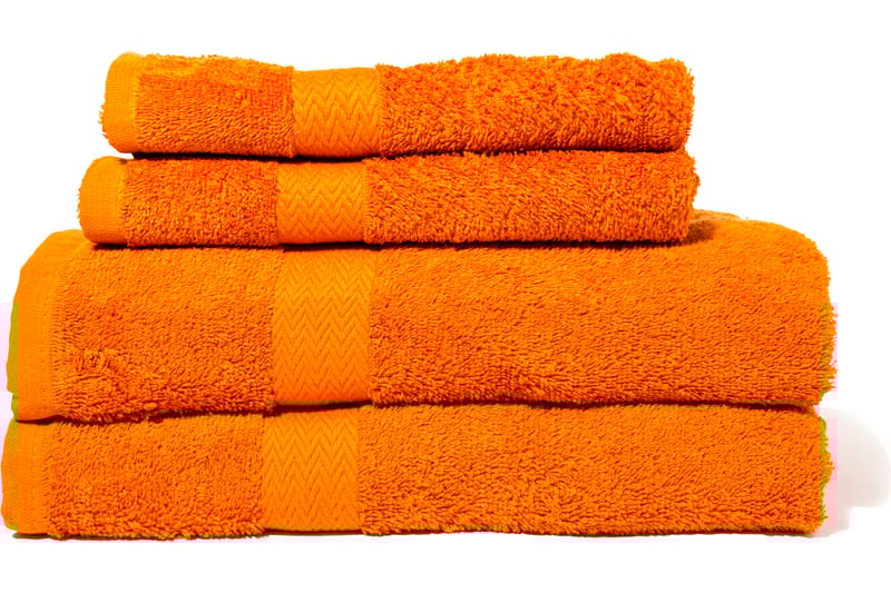 Frottéset Queen Anne Orange - Orange - Textil & mattor - Badrumstextil - Handdukar
