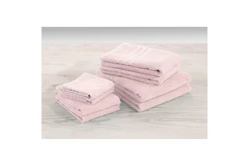 Gästhandduk Basic Frotté - Rosa - Textil & mattor - Badrumstextil - Handdukar