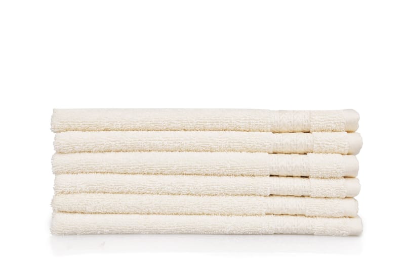 Handduk Hobby 30x50 cm 6-pack - Creme - Textil & mattor - Badrumstextil - Handdukar