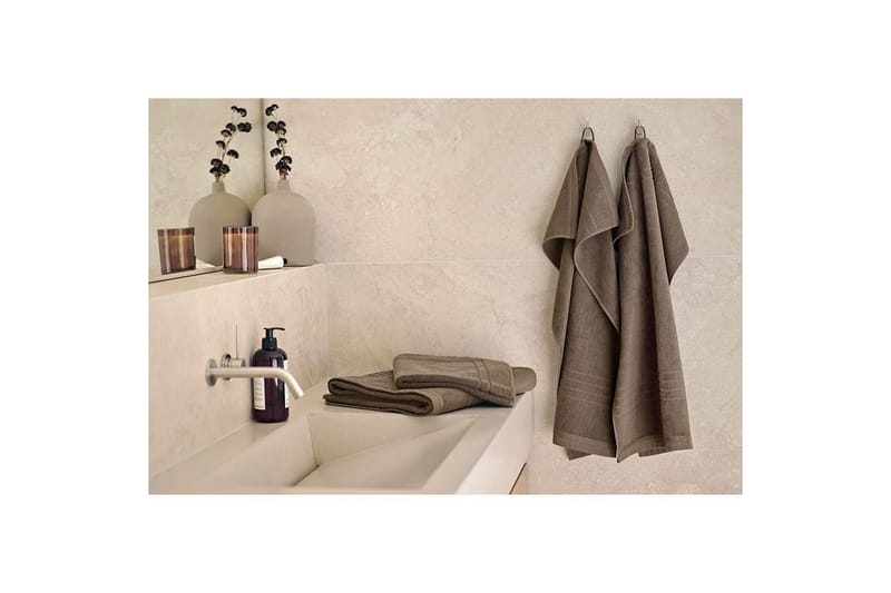 Handduk Helle 50 x 70 cm - Brun - Textil & mattor - Badrumstextil