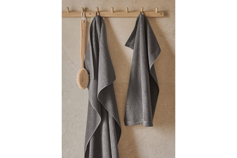 Handduk Helle 50 x 70 cm - Grå - Textil & mattor - Badrumstextil