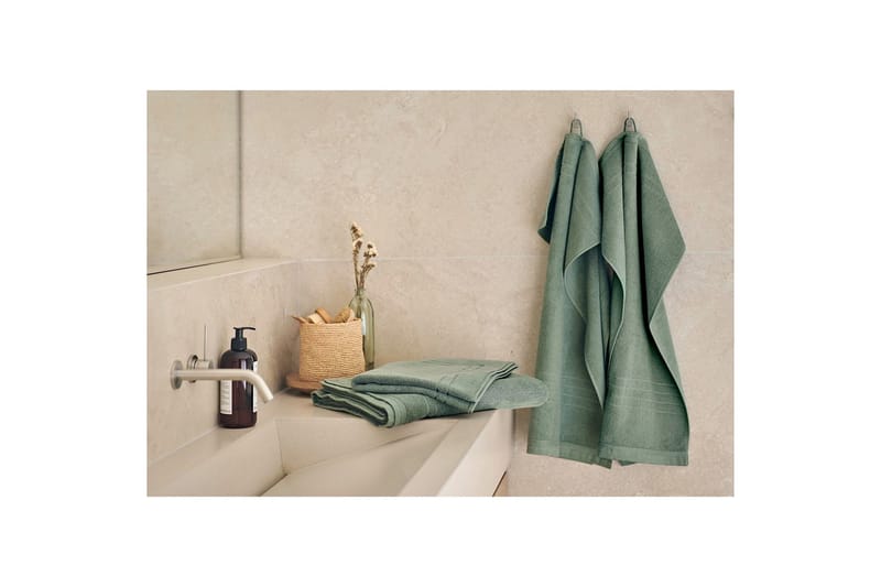 Handduk Helle 50 x 70 cm - Grön - Textil & mattor - Badrumstextil