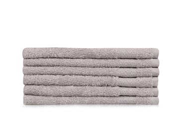 Handduk Hobby 30x50 cm 6-pack - Ljusgrå - Textil & mattor - Badrumstextil
