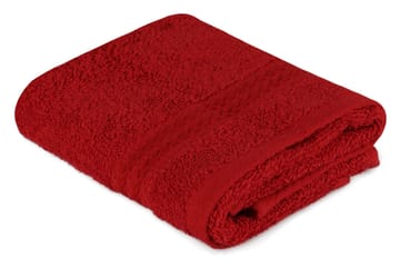 Handduk Hobby 30x50 cm - Röd - Textil & mattor - Badrumstextil