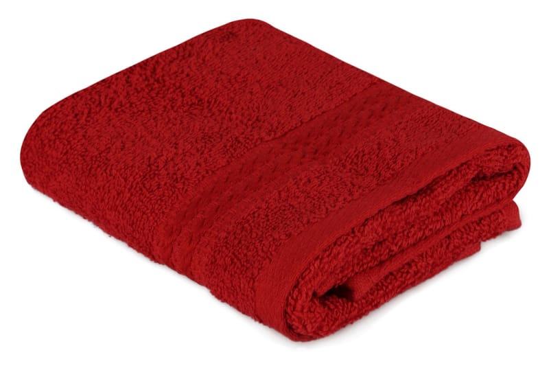 Handduk Hobby 30x50 cm - Röd - Textil & mattor - Badrumstextil