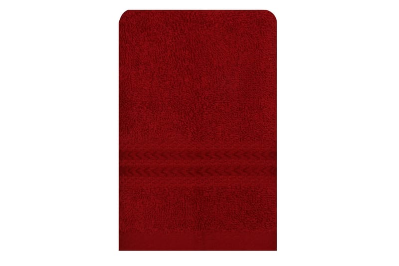 Handduk Hobby 30x50 cm - Röd - Textil & mattor - Badrumstextil