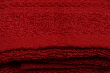 Handduk Hobby 30x50 cm - Röd - Textil & mattor - Badrumstextil