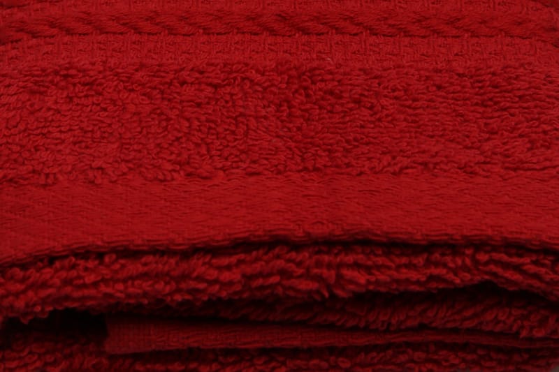 Handduk Hobby 30x50 cm - Röd - Textil & mattor - Badrumstextil