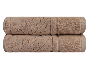 Handduk Hobby 50x90 cm 2-pack - Mörkbrun - Textil & mattor - Badrumstextil