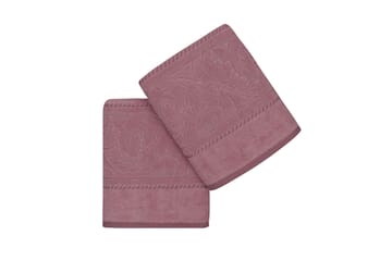 Handduk Hobby 50x90 cm 2-pack - Rosa - Textil & mattor - Badrumstextil