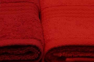 Handduk Hobby 50x90 cm 4-pack - Orange/Röd/Rosa - Textil & mattor - Badrumstextil