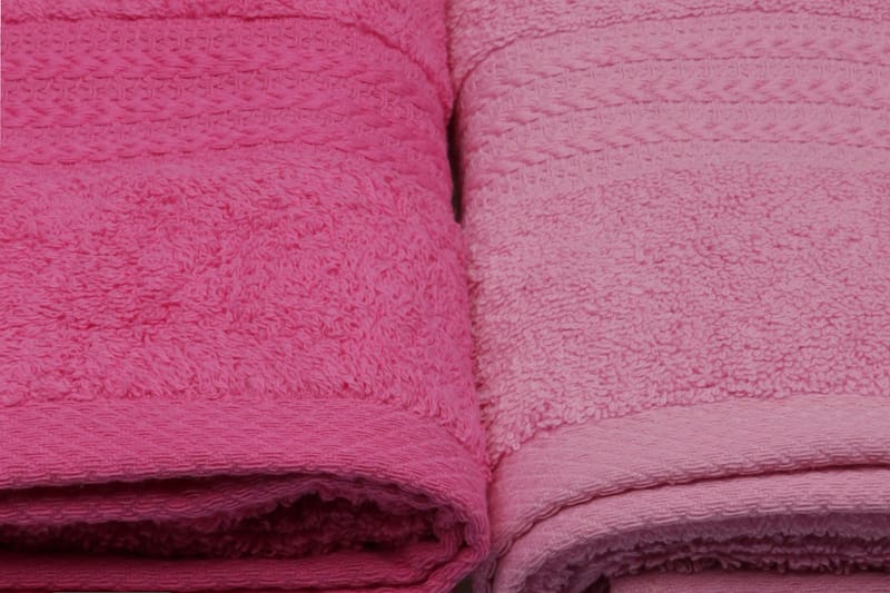 Handduk Hobby 50x90 cm 4-pack - Rosa - Textil & mattor - Badrumstextil