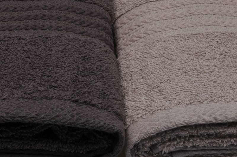 Handduk Hobby 50x90 cm 4-pack - Vit/Grå/Mörkgrå/Svart - Textil & mattor - Badrumstextil
