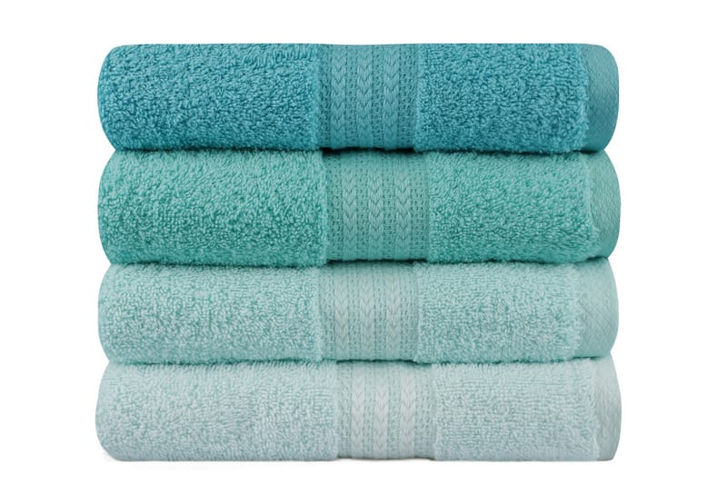 Handduk Hobby 50x90 cm 4-pack - Blå/Flerfärgad - Textil & mattor - Badrumstextil
