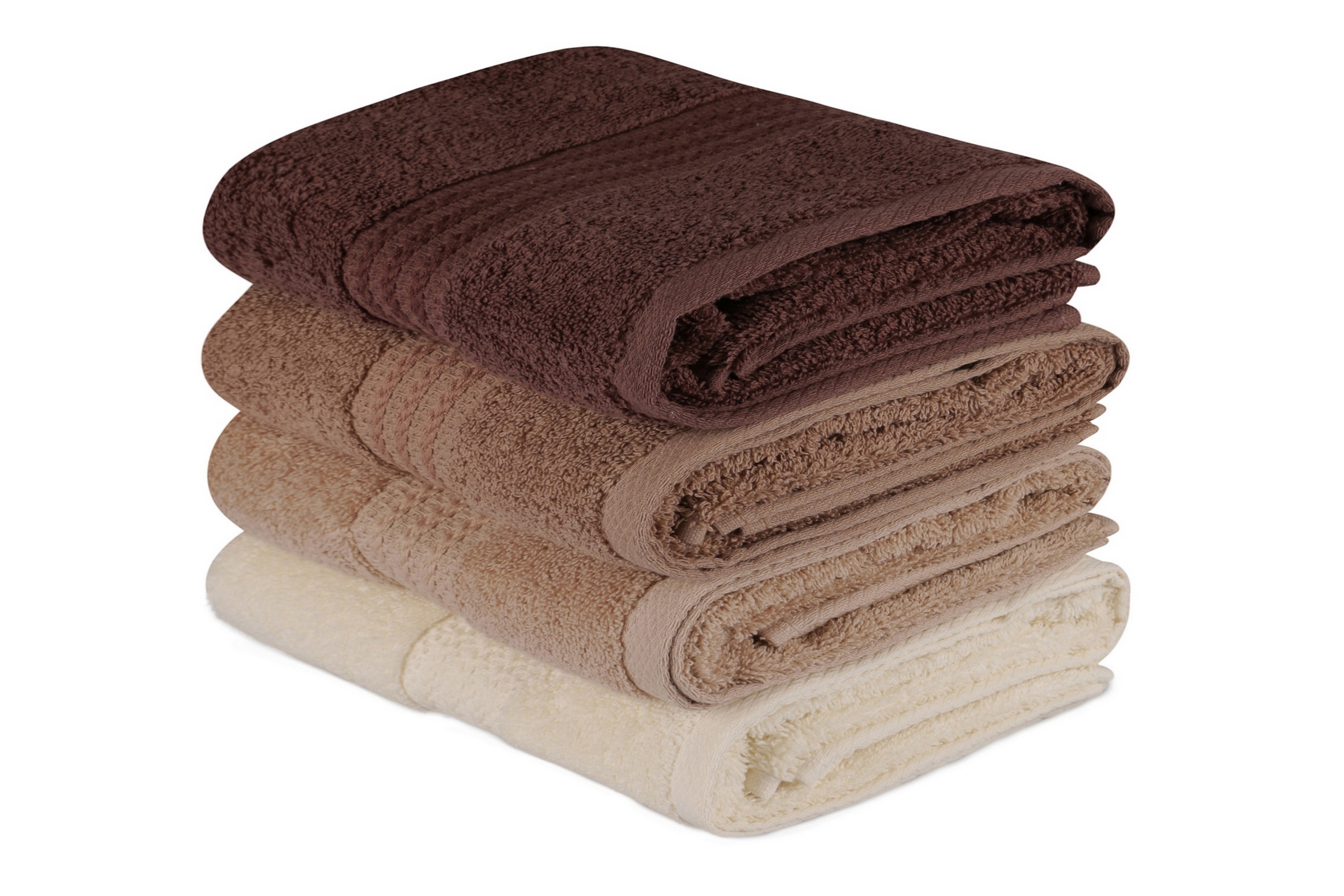 Handduk Hobby 50x90 cm 4-pack Creme/Beige/Brun