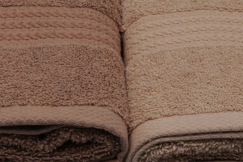 Handduk Hobby 50x90 cm 4-pack - Creme/Beige/Brun - Textil & mattor - Badrumstextil
