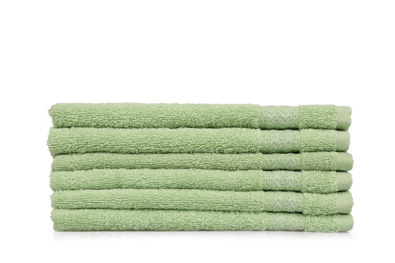 Hobby Handduk 30x50 cm 6-pack - Grön - Textil & mattor - Badrumstextil - Handdukar