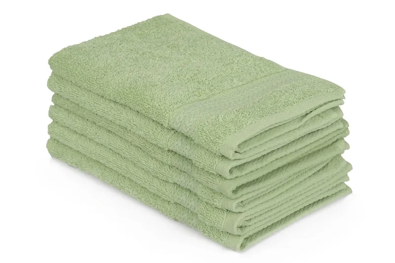 Hobby Handduk 30x50 cm 6-pack - Grön - Textil & mattor - Badrumstextil - Handdukar