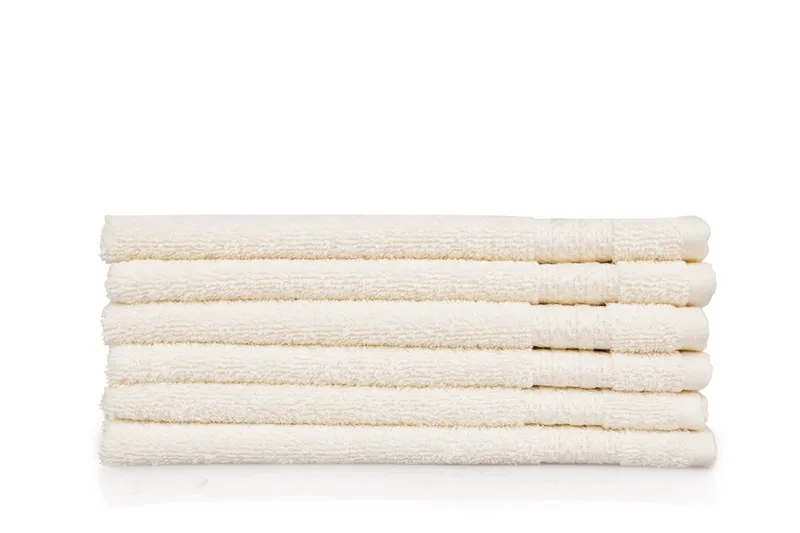 Hobby Handduk 30x50 cm 6-pack - Creme - Textil & mattor - Badrumstextil - Handdukar