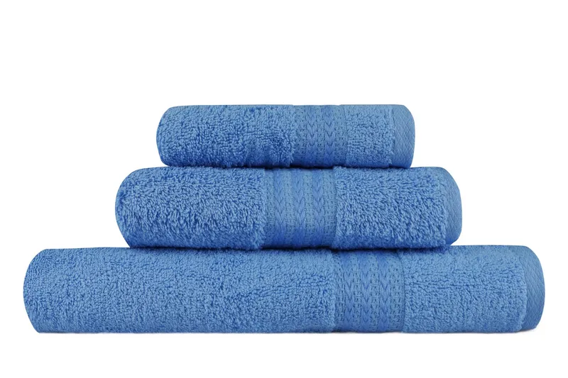 Hobby Handduk Set om 3 - Blå - Textil & mattor - Badrumstextil - Handdukar