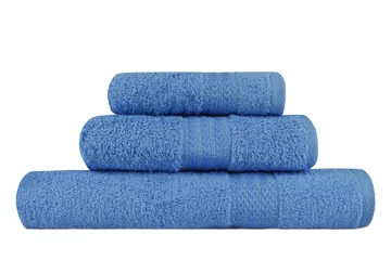 Hobby Handduk Set om 3 - Blå - Textil & mattor - Badrumstextil - Handdukar
