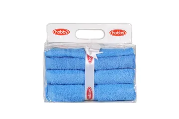 Hobby Handduk Set om 3 - Blå - Textil & mattor - Badrumstextil - Handdukar