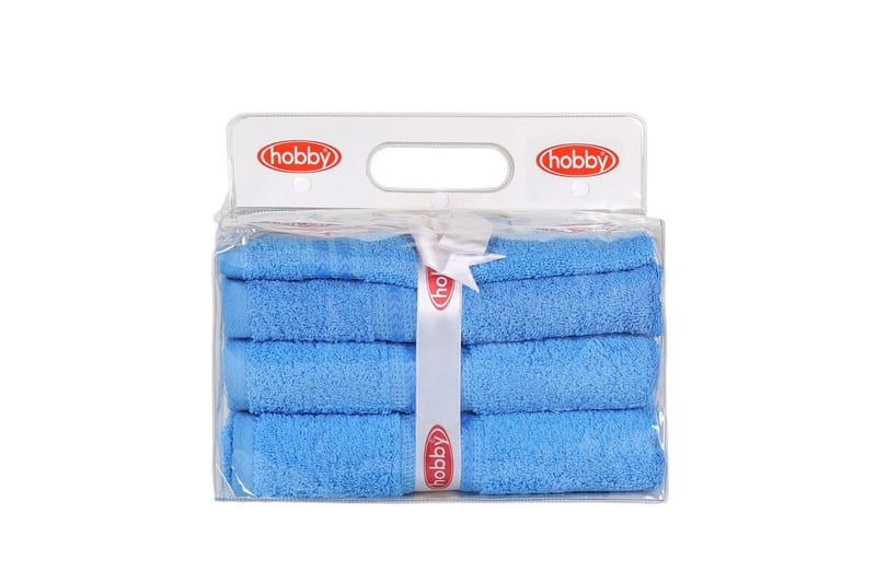 Hobby Handduk Set om 3 - Blå - Textil & mattor - Badrumstextil - Handdukar