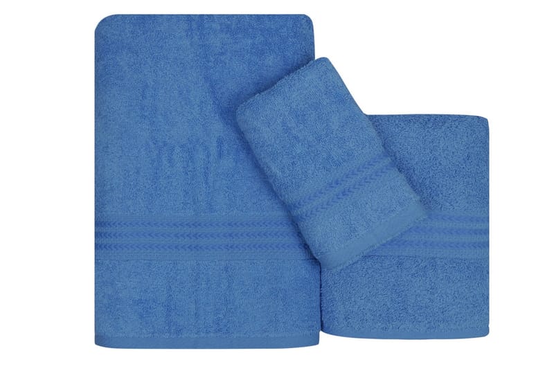 Hobby Handduk Set om 3 - Blå - Textil & mattor - Badrumstextil - Handdukar