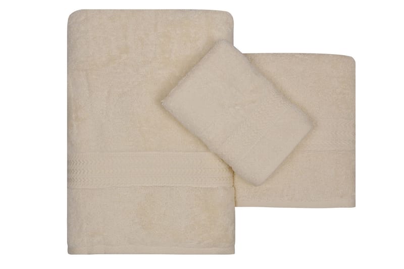 Hobby Handduk Set om 3 - Creme - Textil & mattor - Badrumstextil - Handdukar