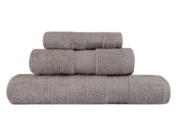 Hobby Handduk Set om 3 - Grå - Textil & mattor - Badrumstextil - Handdukar