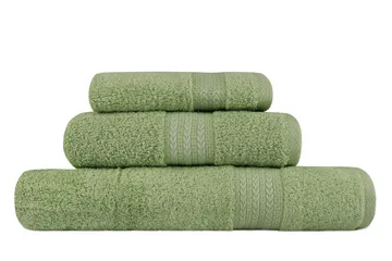 Hobby Handduk Set om 3 - Grön - Textil & mattor - Badrumstextil - Handdukar