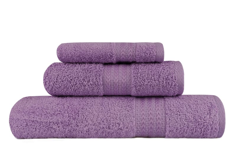 Hobby Handduk Set om 3 - Lila - Textil & mattor - Badrumstextil - Handdukar