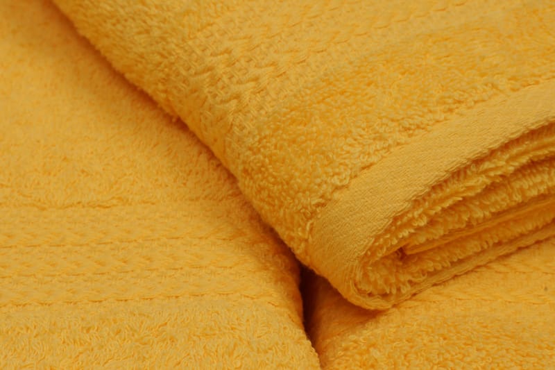 Hobby Handduk Set om 3 - Mörkgul - Textil & mattor - Badrumstextil - Handdukar