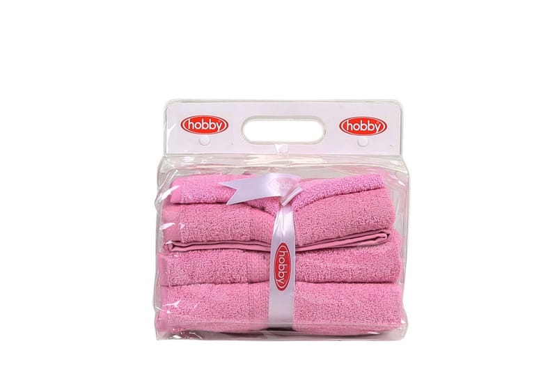 Hobby Handduk Set om 3 - Rosa - Textil & mattor - Badrumstextil - Handdukar