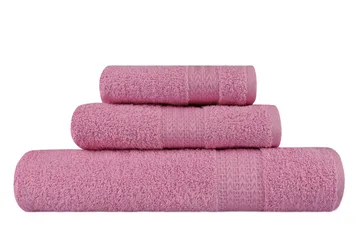 Hobby Handduk Set om 3 - Rosa - Textil & mattor - Badrumstextil - Handdukar