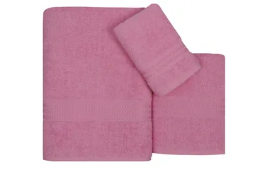 Hobby Handduk Set om 3 - Rosa - Textil & mattor - Badrumstextil - Handdukar